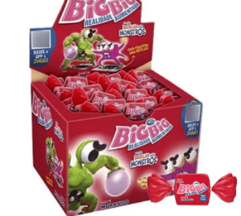 Chicle Big Big Morango 350g