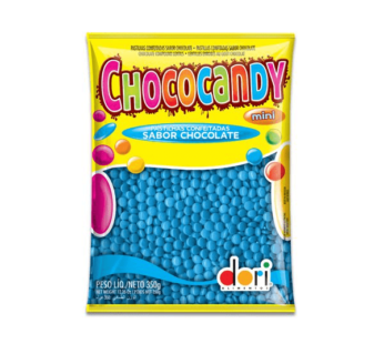 Confeito dori Chococandy mini azul 350gr